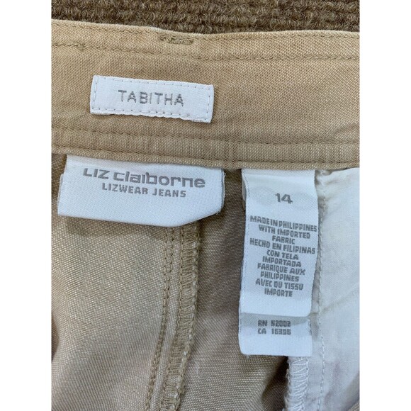 Liz Claiborne Capri Pants Womens 14 Tabitha Straight Leg Roll Cuff - Picture 9 of 10
